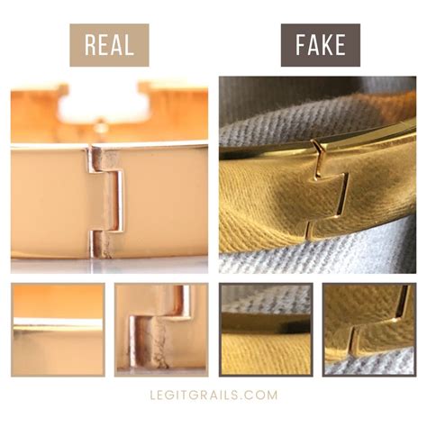 hermes clic h fake vs real|how to tell hermes clic clac.